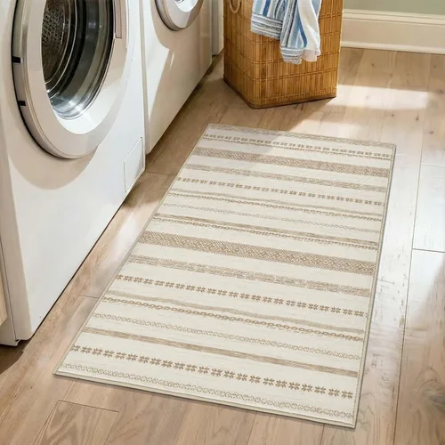 Miniatura 3 de jinchan Boho 2x3 Rugs for Entryway - Moroccan Machine Washable Doormat Soft Bohemian Small Throw Rug Non-Slip Carpet for Entrance Kitchen Laundry