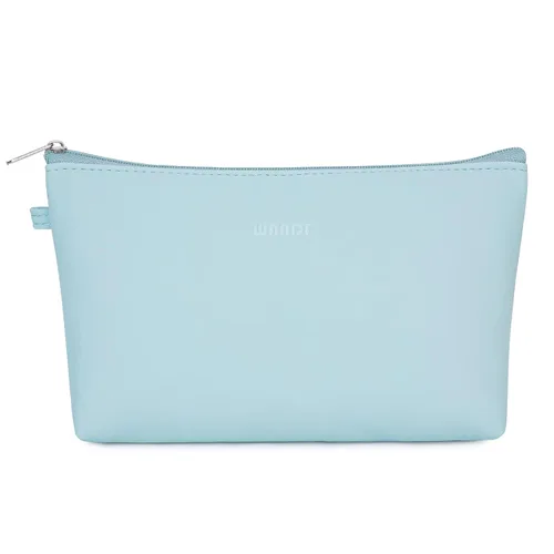 Miniatura 12 de WANDF Bolsa de cosméticos para mujer, bolsa de maquillaje, mini bolsa de maquillaje para bolso, resistente al agua, regalo para niñas (M-azul)