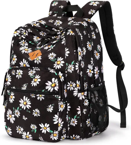 Miniatura 33 de ZORFIN - Mochila de 26 litros para la escuela, universidad y viajes, impermeable, con 8 compartimentos, Verde militar, Moderno