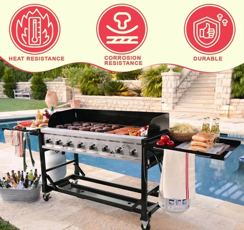 Miniatura 3 de Quemadores de parrilla de 17 pulgadas de repuesto para miembros Mark GR2039201-MM-00 para barbacoa, quemador de tubo de parrilla de gas de acero
