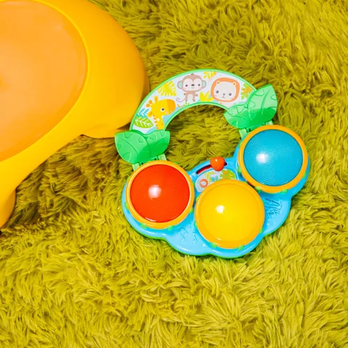 Miniatura 6 de Bright Starts Safari Beats - Tambor musical de juguete con luces, a partir de 3 meses, multicolor