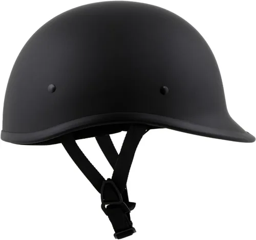 Miniatura 7 de Milwaukee Helmets MPH9750DOT - Casco de media motocicleta negro mate aprobado por puntos para hombres y mujeres, talla L