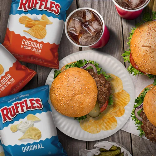 Miniatura 4 de Ruffles Original & Lays Creamy Ranch - Paquete variado, porciones de una sola porción, 24