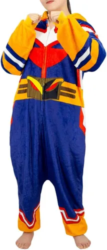Miniatura 5 de Kuberas My Hero Academia All Might Pajamas Anime Jumpsuit Zipper Footed Cosplay Costume Unisex