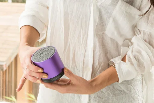 Miniatura 3 de TruSound - Altavoz Bluetooth inalámbrico portátil, mini altavoz Bluetooth con micrófono, altavoz de subwoofer fuerte, altavoz portátil