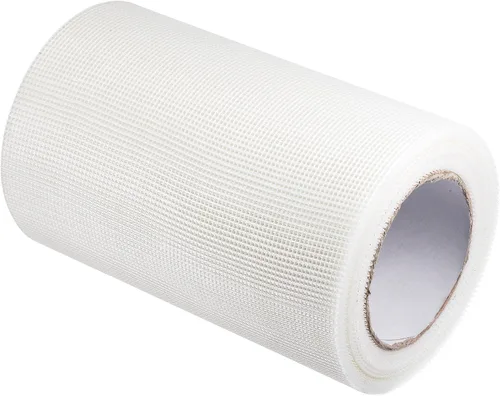 Miniatura 6 de uxcell Cinta adhesiva para paneles de yeso, fibra de vidrio autoadhesiva, 6 pulgadas x 98 pies, parche de reparación, agujero de pared, malla