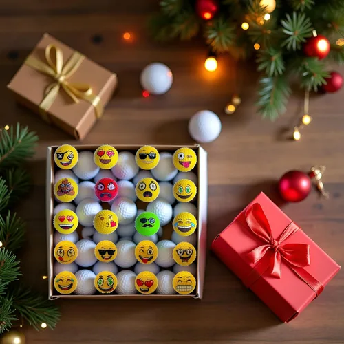 Miniatura 5 de Lightahead USGolfer - Juego de 12 pelotas de golf de práctica de putting divertidas con emoticonos únicos, seleccionados al azar de las imágenes