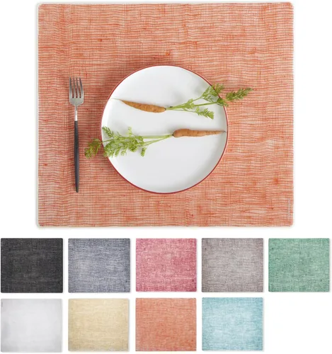 Miniatura 12 de Modern-Twist Mantel individual rectangular de silicona de 14 x 16 pulgadas, 100% silicona de grado alimenticio, estampado Asawa en niveles, paquete