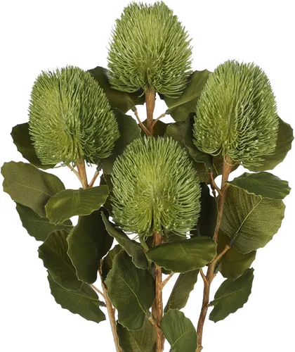 Miniatura 15 de GnFlus 3 piezas de ramas artificiales de algodón falsas para decoración de primavera y otoño en interiores estilo boho, flores artificiales de tallo