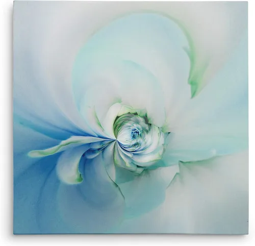 Miniatura 14 de Wexford Home Azul Blanco Lienzo decorativo para pared, envuelto en galería, 10 x 10 pulgadas, azul blanco i
