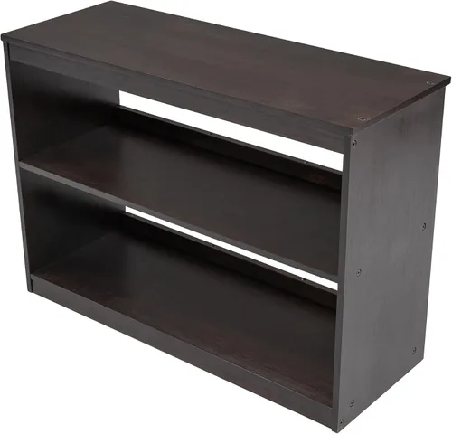 Miniatura 9 de Base de cama baja de madera con escritorio portátil rodante, cama alta individual con armario abierto y cajones, cama baja con estante para niños
