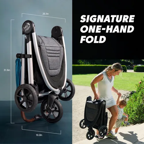 Miniatura 4 de Baby Jogger City Mini GT3 - Cochecito todo terreno con neumáticos de goma Forever Air y suspensión para todas las ruedas con hebilla magnética
