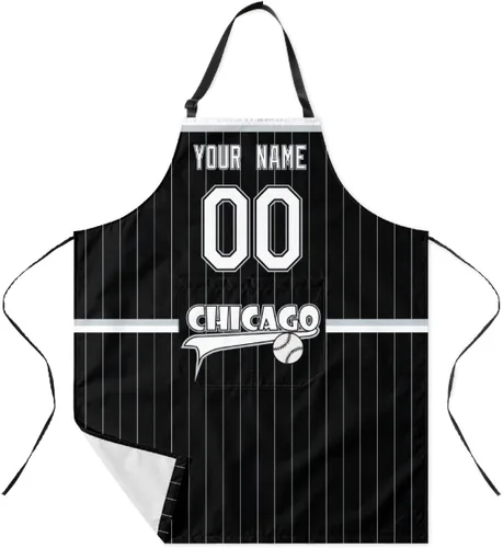 Miniatura 10 de ANTKING Custom Apron with Pocket Custom Any Name and Any Number Gifts for Dad Men Fans