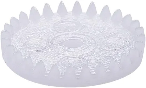 Miniatura 9 de Bettomshin 30 piezas de dientes de engranaje de plástico de 0.5 módulos modelo 322A OD 17mm/0.66" x diámetro del agujero 2mm/0.08" x espesor