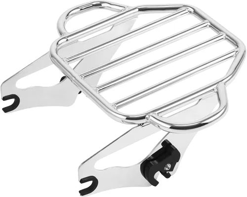 TCT-MOTORPARTS 2 Up Tour Pack Rack de equipaje de montaje para Harley Touring Road King Street Glide 2009-2025 CVO Limited FLHTKSE Cromado