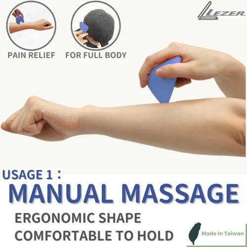 Miniatura 3 de LEZER Punto de masaje gatillo, bola de masaje manual, herramienta de alivio de nudos musculares, liberación miofascial, terapia física, masaje