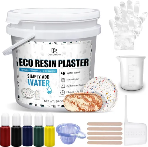 Miniatura 8 de Polvo de fundición de resina ecológica, 100 onzas / 98.77 oz de polvo de yeso curado rápido para principiantes, 20 ~ 30 minutos desmoldado, fácil