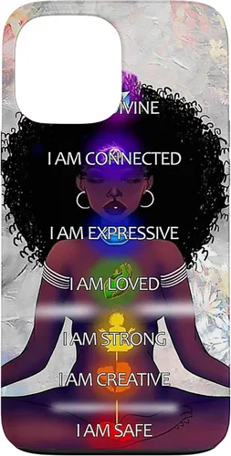 Miniatura 24 de Black Women Chakra Connected Expressive Strong Curly Hair Case for iPhone 17
