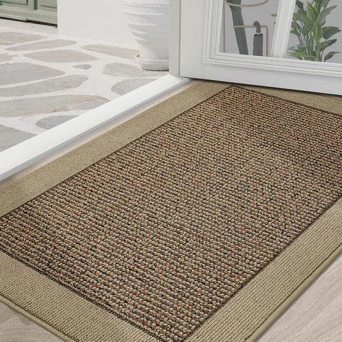 Miniatura 27 de BEQHAUSE Tapete para puerta interior de 20 x 32 pulgadas, tapete antideslizante para entrada, lavable, resistente a la suciedad, tapete