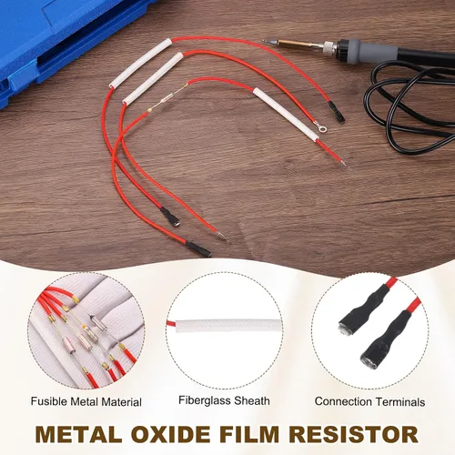 Miniatura 3 de MECCANIXITY Fusible de temperatura universal para olla arrocera, 168.8 °F 10 A 250 V Fusible térmico de metal con ambos terminales de fibra