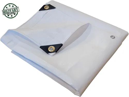 Miniatura 2 de H.D. Lona blanca ultra gruesa de 16 mil (tamaño exacto) (6' x 12')
