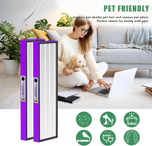 Miniatura 5 de Paquete de 4 filtros HEPA FLT4850PT FLT4825 de repuesto para mascotas compatibles con AC4825 AC4825E AC4825W AC4300 AC4800 AC4900 AC4850 purificador