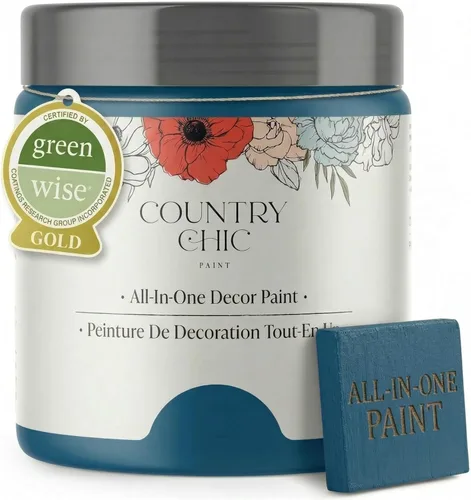 Miniatura 76 de Country Chic Pintura todo en uno estilo tiza para muebles, gabinetes, decoración del hogar, ecológica, acabado mate, imprimación incorporada y capa