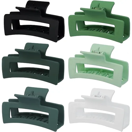Miniatura 27 de Sisiaipu Pinzas para el Cabello, Pinzas Medianas de 3.5 Pulgadas, Paquete de 6 para Mujeres y Niñas - Accesorios para el Cabello Color Ámbar