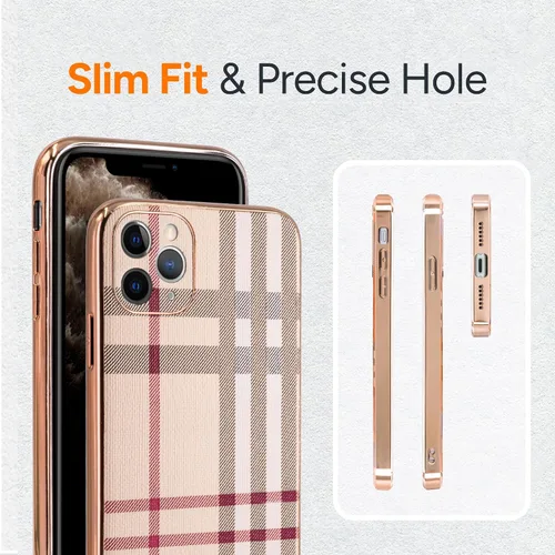 Miniatura 3 de Funda para iPhone 11 Pro, Funda de Teléfono de Cuero de Moda, Soporte de Teléfono Protector de TPU Suave con Protección contra Caídas para Mujeres
