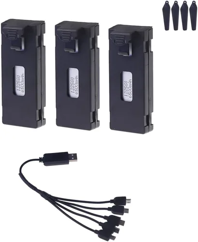 Miniatura 13 de RC Drone Battery for E88 E99 E88PRO E525 E99PRO, K3 3.7V 6500Mah Quadcopter Helicopter Mini Drone Battery(1pcs 6500mah e88)