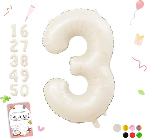 Miniatura 82 de Globos de números de 40 pulgadas del 0 al 9 dorados grandes del número 0, globos digitales para suministros de decoración de celebración de fiesta