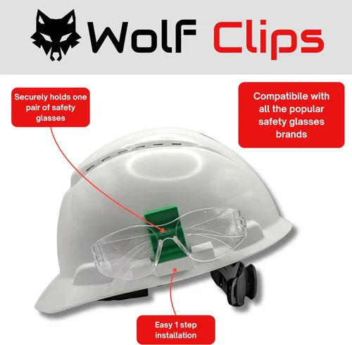 Miniatura 3 de Diligence, clips de lobo, accesorio para casco duro, soporte para gafas de sol o gafas de sol, color verde