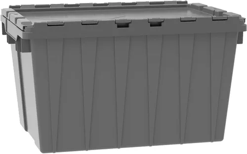 Miniatura 3 de Akro-Mils 39120 Bolsa de almacenamiento industrial de plástico con tapa abisagrada, (21 pulgadas L por 15 pulgadas W por 12 pulgadas H), gris
