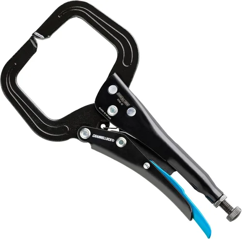 Channellock Alicates de bloqueo con abrazadera en C de 6 pulgadas 106-6 - Revestimiento de resina epoxi, acero forjado - 6 pulgadas