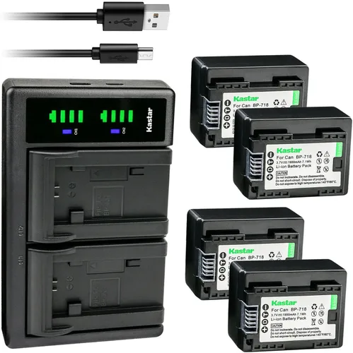 Miniatura 7 de Kastar Cargador de batería USB LTD2 para Canon VIXIA HF R50 HFR50, VIXIA HF R52 HFR52, VIXIA HF R60 HFR60, VIXIA HF R62 HFR62, VIXIA HF R70 HFR70