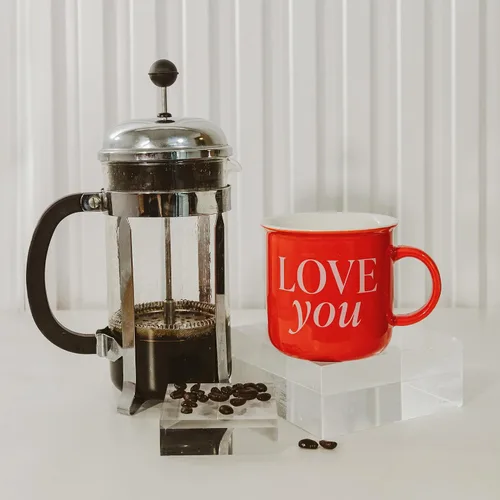 Miniatura 5 de Sweet Water Decor Tazas de camping "Love You" - Tazas de café de 11Oz para parejas, aptas para lavavajillas y microondas - Taza de viaje