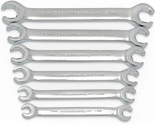 Miniatura 8 de GEARWRENCH 5 piezas, juego de llaves de tuerca cónica de cabeza flexible, SAE - 81910