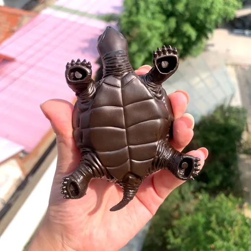 Miniatura 3 de Runyangshi Tortuga de amatista natural de 4.52 pulgadas, tortuga de cristal curativo de brotes de amatista, hecha a mano, decoración del hogar