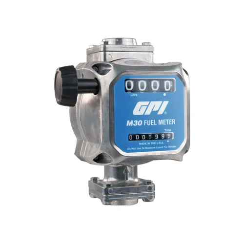 Miniatura 11 de GPI - Medidor de combustible mecánico modular M30 en GALLONS, 5 a 30 GPM, entrada/salida NPT de 1" (165100-01)