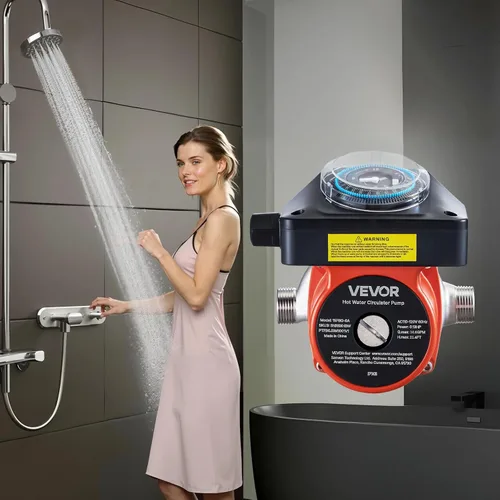 Miniatura 8 de VEVOR Bomba de recirculación de agua caliente, con temporizador, kit de bomba de recirculación instantánea de 10 GPM, sistema de circulación, 0.13