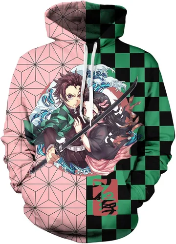 WCZARE AdultYouth Hoodie 3d Anime Unisex Fashion Hoodie NezukoTanjiro Sweatshirt