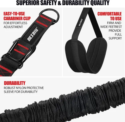Miniatura 7 de Pull Up Assistance Bands 260lbs, Heavy Pull Up Bands Resistance Bands for Pull Ups Working Out with Feet Rest, Pull Up Bar Bands Assistance Bands