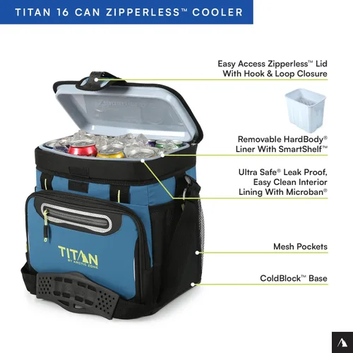Miniatura 2 de Titan by Arctic Zone Deep Freeze Cooler - Enfriador de cuerpo duro sin cremallera, aislamiento de congelación profunda, forro de cuerpo duro