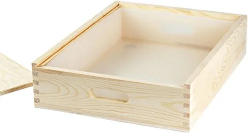 Nicole - Moldes de jabón grandes rectangulares de silicona para moldes de 18 barras con caja de madera y tapa, herramientas para hacer jabón hecho a