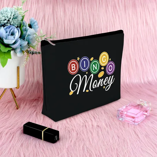 Miniatura 7 de Sfodiary Bolsa de regalo para amantes de los juegos de bingo - Bolsa de cosméticos para amantes del casino para mujeres Bingo Player, Bolsa de Bolsa