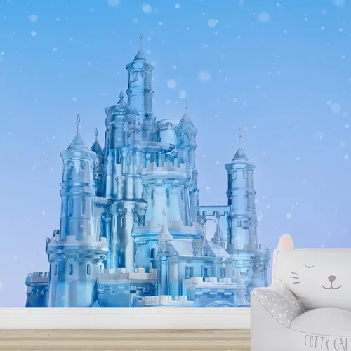 Miniatura 50 de IDEA4WALL Adhesivo mural removible para pared, cielo azul, castillo mágico místico, fantasía y ciencia ficción, arquitectura, fotografía, arte