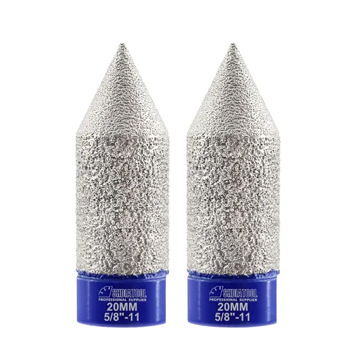 Miniatura 12 de SHDIATOOL Brocas biseladoras de diamante de 1-3/8 pulgadas para agrandar los pedazos de fresado de cerámica del granito del mármol de la teja