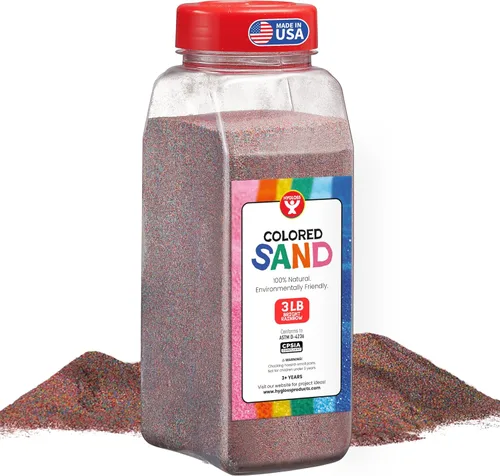 Miniatura 60 de Hygloss Arena de colores para manualidades – Botella de 1 libra, magenta – Juegos de arte de arena fina y colorida vibrante para niños – Actividades