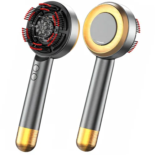 Masajeador eléctrico 3 en 1 para el cuero cabelludo y aplicador de aceite para el cabello, cepillo aplicador de cuero cabelludo para el crecimiento