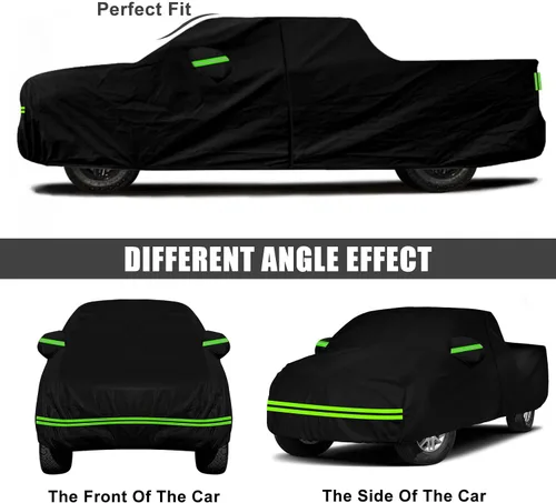 Miniatura 4 de Cubierta impermeable para auto compatible con Chevrolet Silverado/GMC Sierra 1500/2500/3500 Crew Cab de 6.6 pies de largo 2014-2025, cubierta